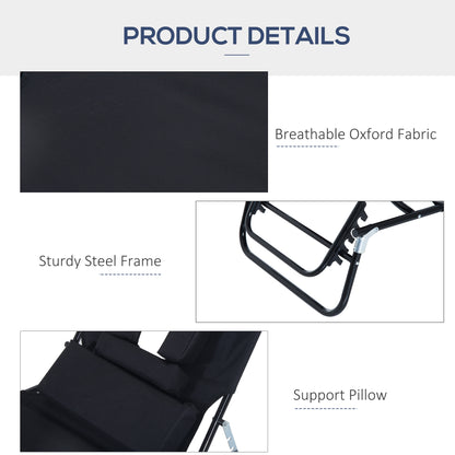 Tumbona plegable con orificio facial ajustable