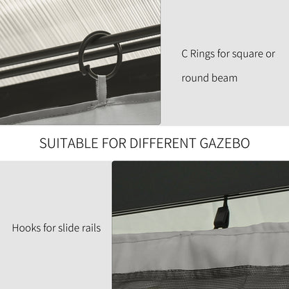 Replacement Gazebo Curtain Panels 10' x 12'