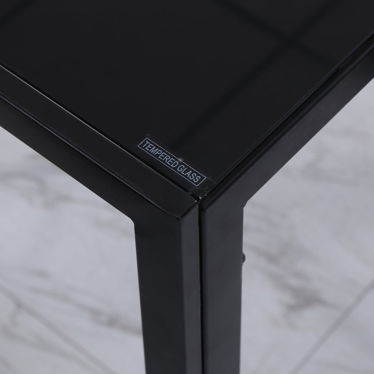 Tempered glass dining table