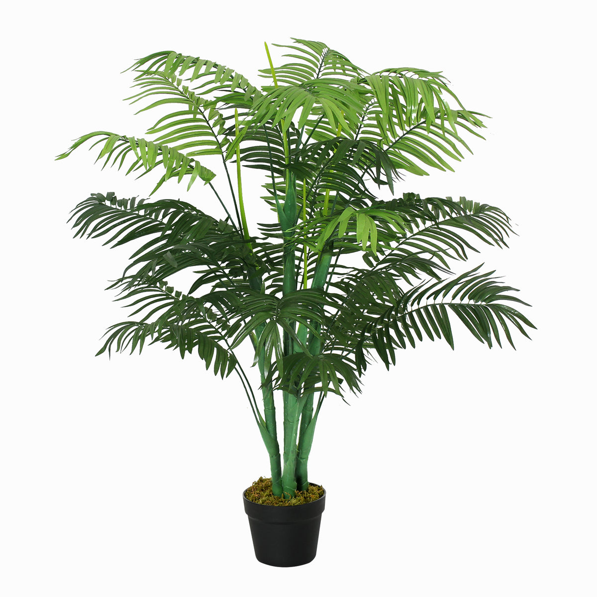 Realistic Artificial Palm Tree in Pot — Green