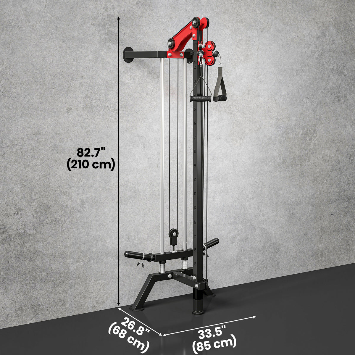 Wall Mount Cable Station Adjustable Pulley
