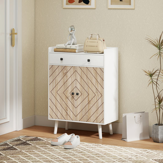 Modern shoe cabinet with drawer