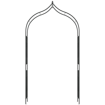 Arco de jardín decorativo con celosía 265 cm