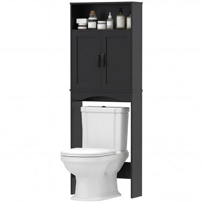 Over-the-toilet freestanding storage shelf bathroom organizer