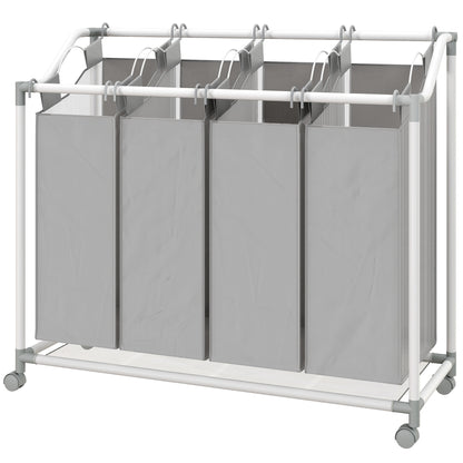 Rolling Laundry Hamper 160L