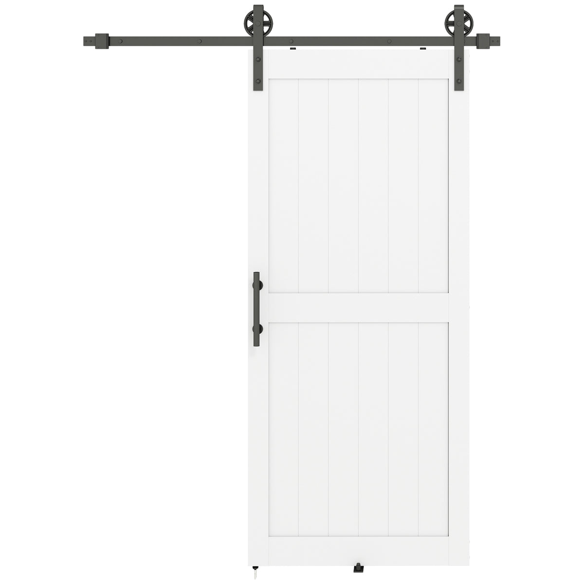 Puerta de granero corredera con herrajes completos