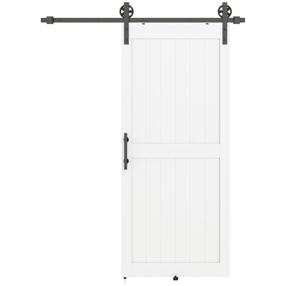 Puerta de granero corredera con herrajes completos