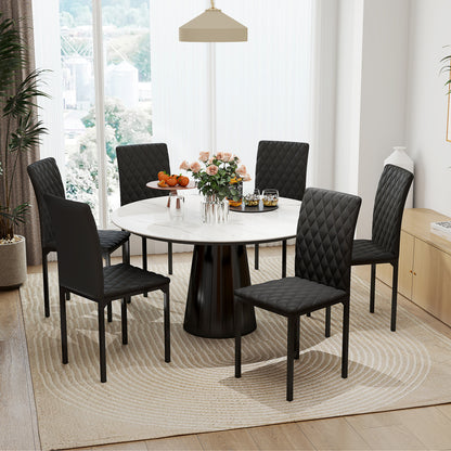 Juego de 6 sillas de comedor tapizadas