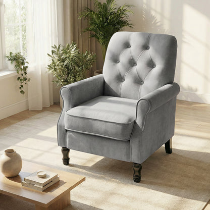 Accent armchair mid-century modern style