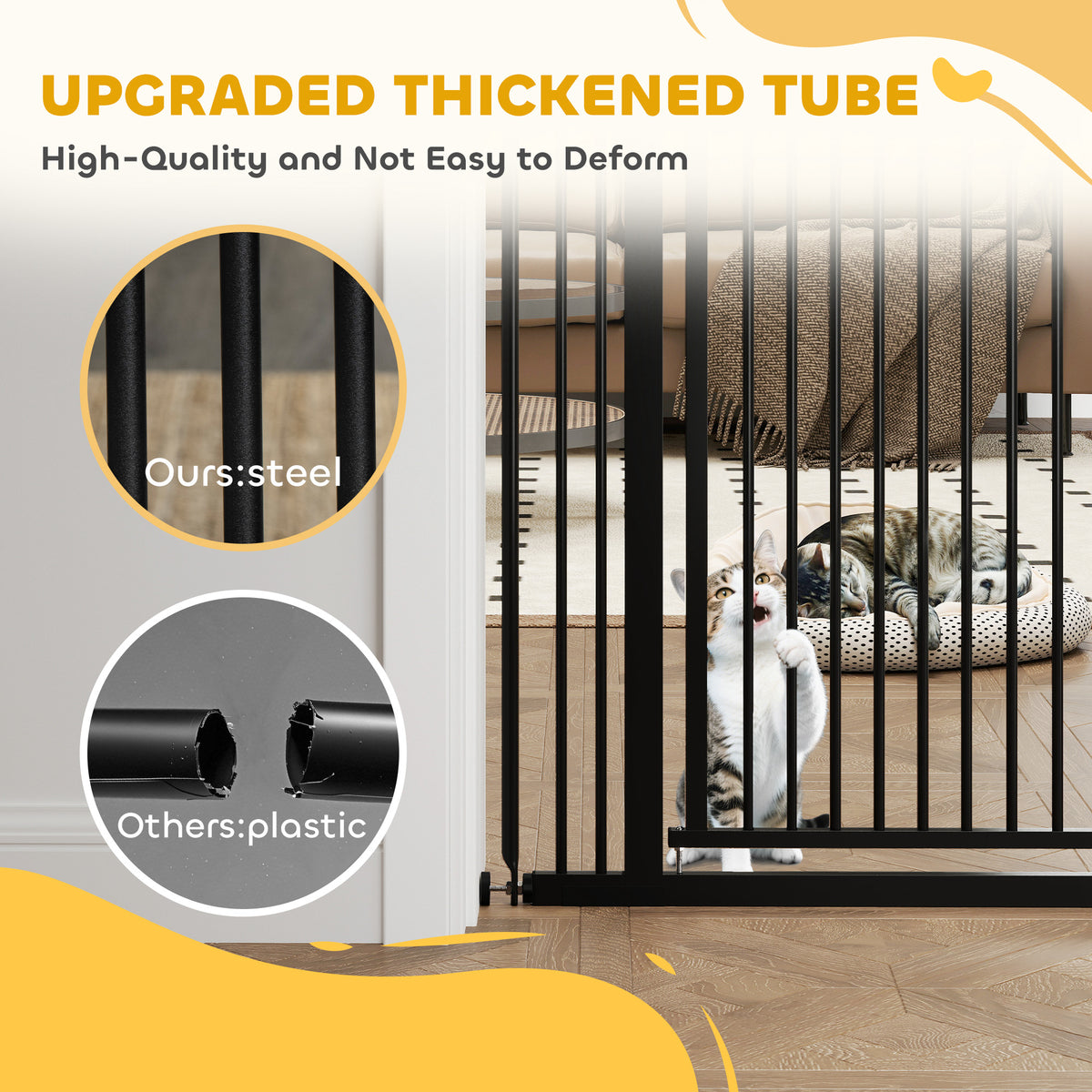 Extra Tall Pet Gate 150 cm with Extensions
