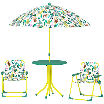 Conjunto de mesa de pícnic y sillas para niños — Lote de 4