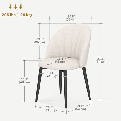 Dining chairs upholstered set of 4