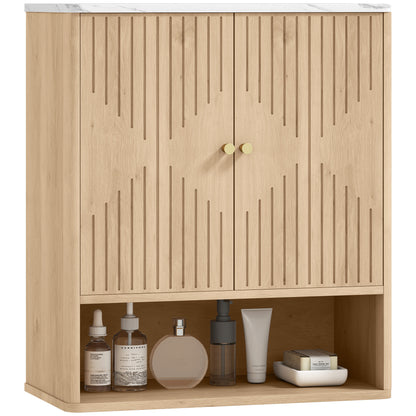 Bathroom wall cabinet with adjustable shelf