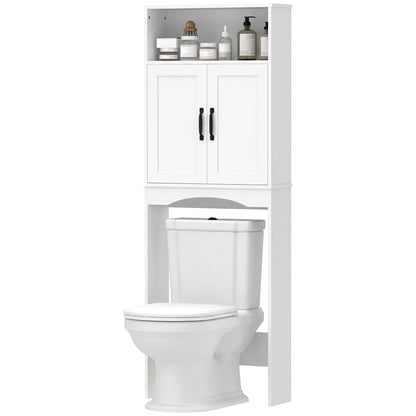 Over-the-toilet freestanding storage shelf bathroom organizer