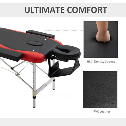 Professional foldable aluminum massage table
