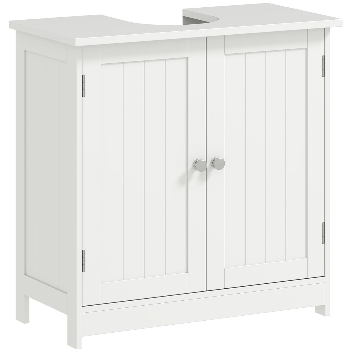 Mueble de lavabo bajo fregadero con 2 puertas y estante