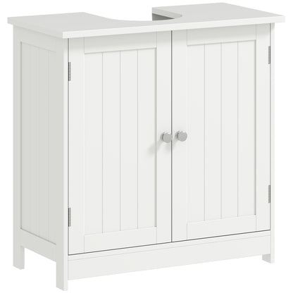 Mueble de lavabo bajo fregadero con 2 puertas y estante