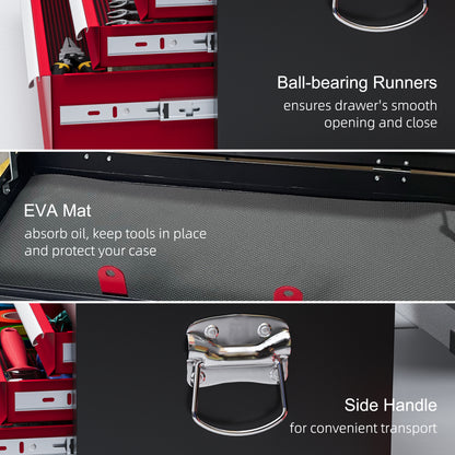 6 Drawer Portable Metal Tool Box