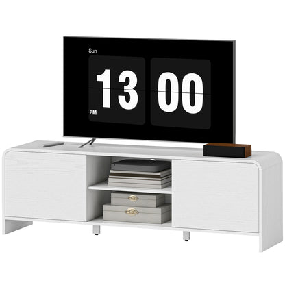Mueble de TV estilo nórdico con armarios y estantes