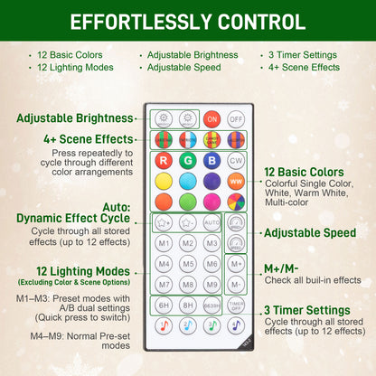 198 cm Artificial Christmas Tree with LEDs