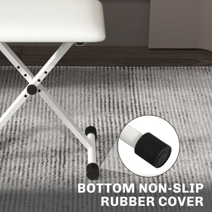 Adjustable Folding Piano Bench Padded Seat
