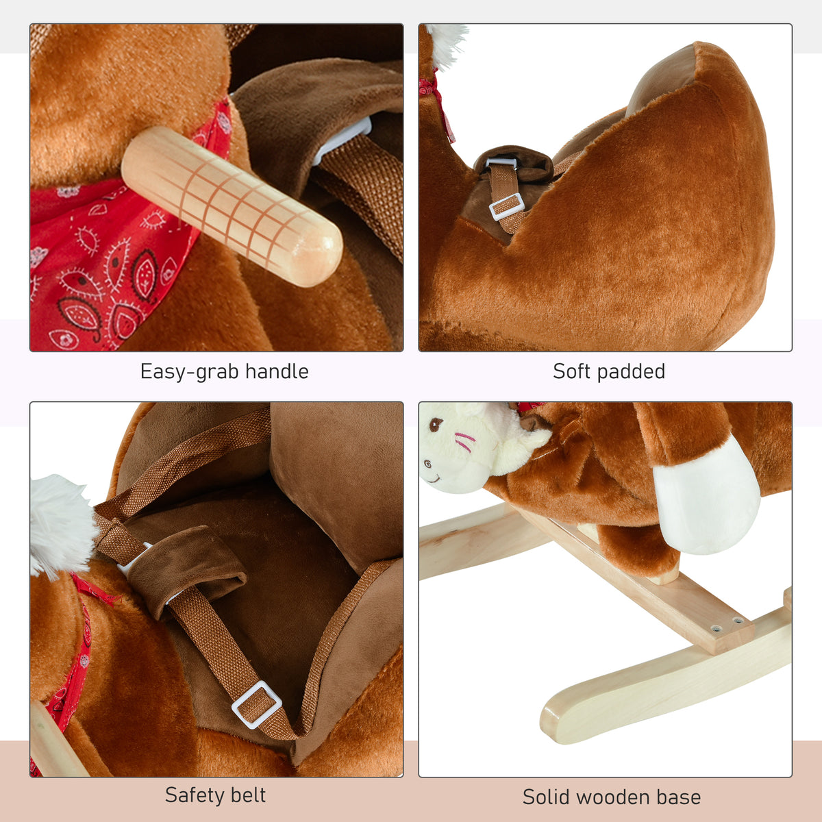 Baby Plush Rocking Horse with Sound