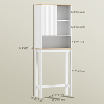 Over The Toilet Storage Cabinet Adjustable Shelf