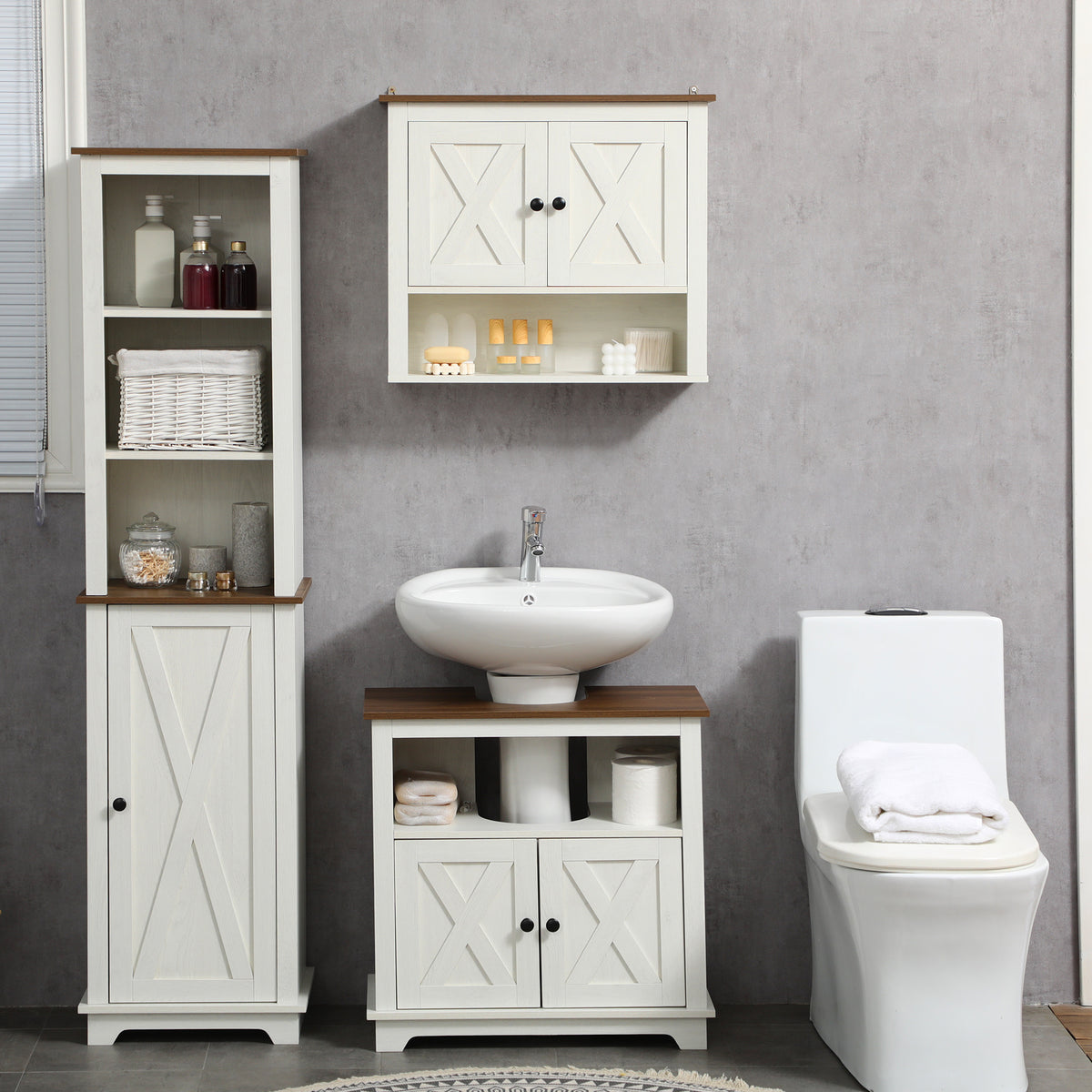 Farmhouse Bathroom Sink Cabinet
