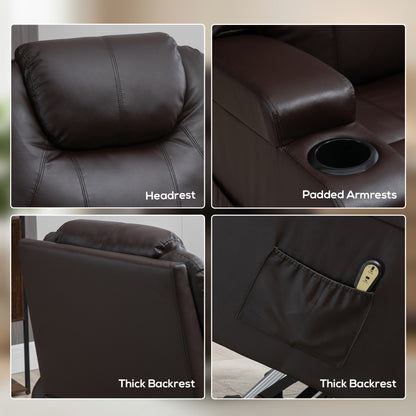 Power Lift Recliner Chair with High Back Faux Leather