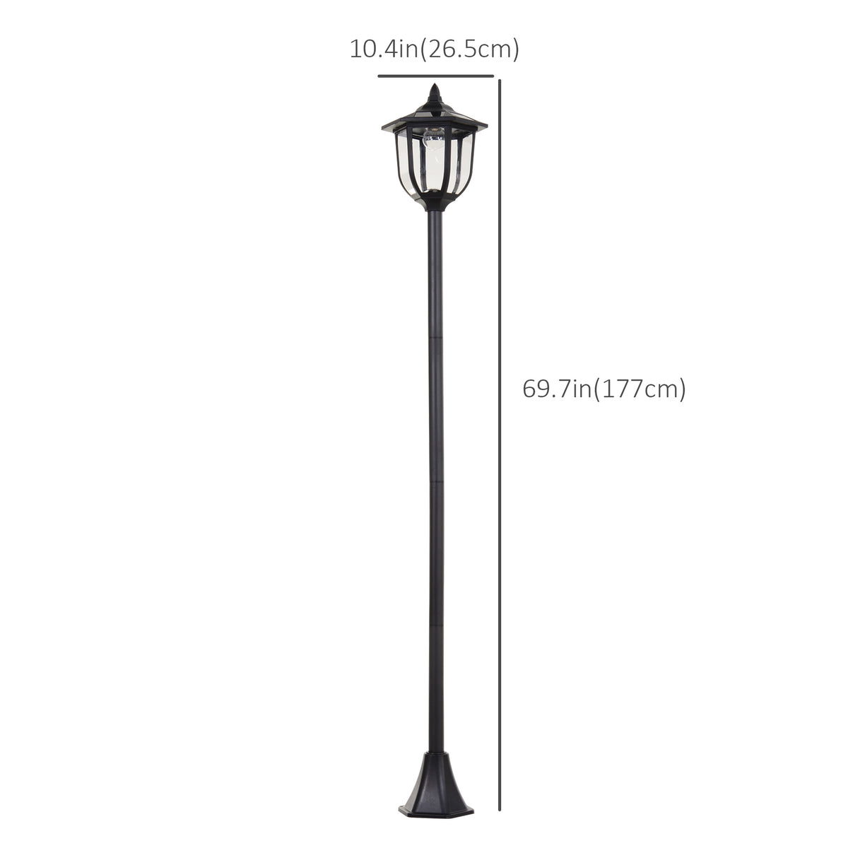 Solar Torch Lights Outdoor 6 LED Water-Resistant