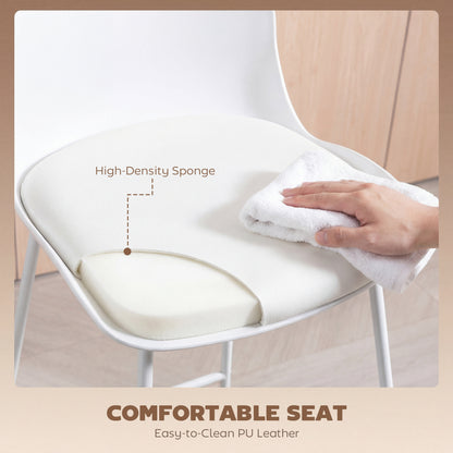 Modern PU Leather Bar Stools Set of 2