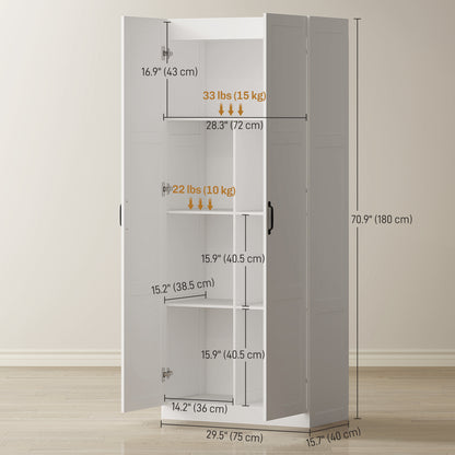 Farmhouse pantry kitchen storage cabinet