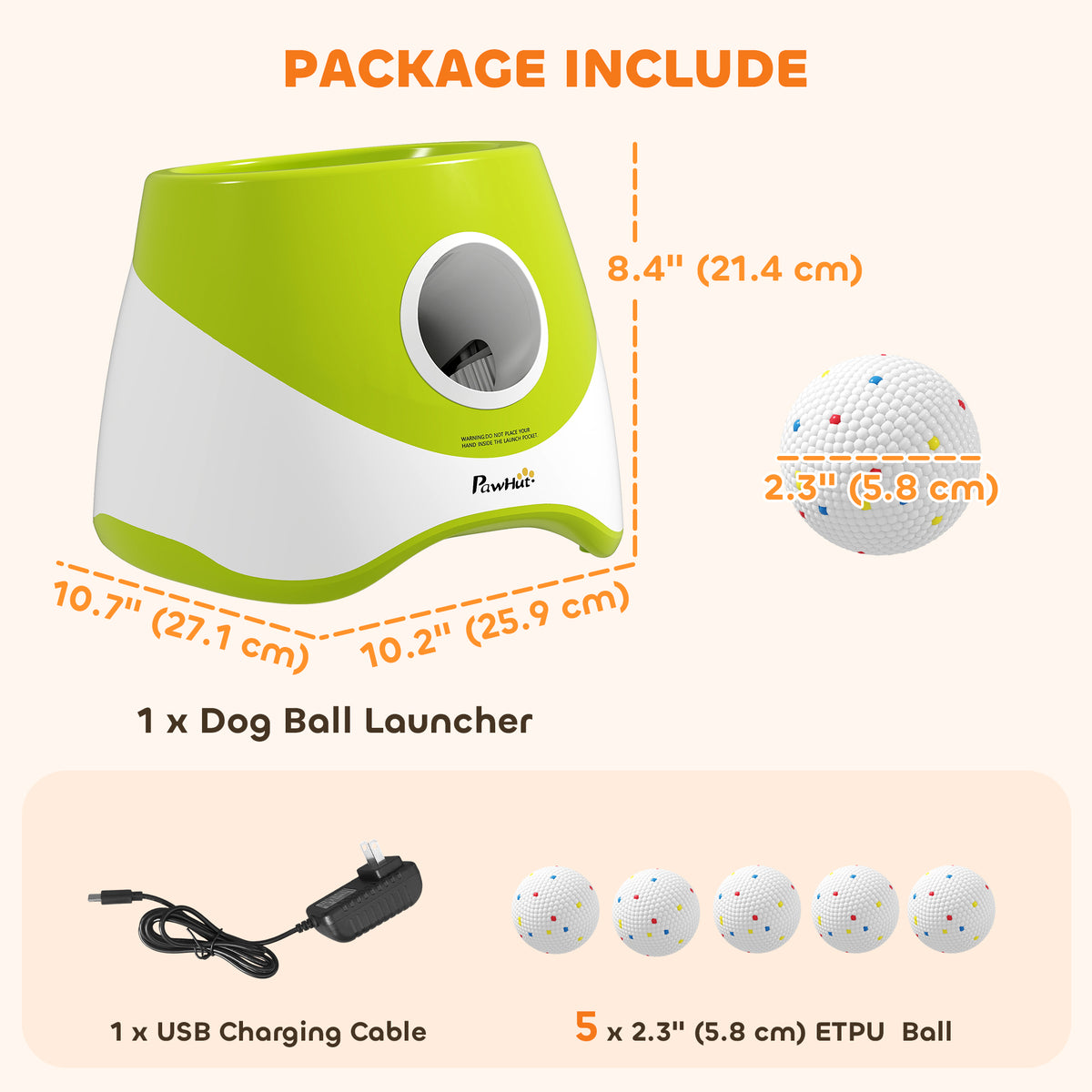Automatic Dog Ball Launcher with 5 Balls