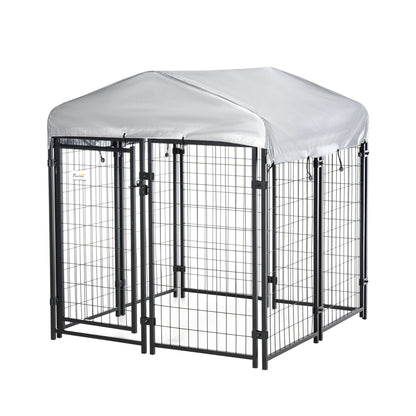 Outdoor Dog Kennel with Roof