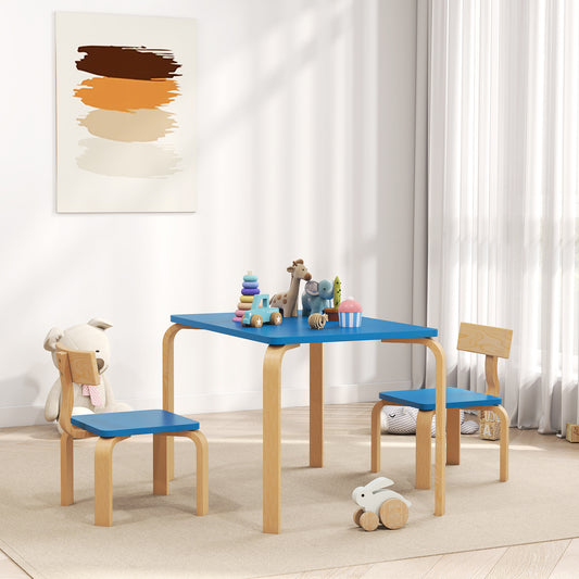 Kids Table and Chairs Set — Set of 3