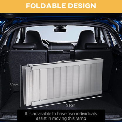 Folding Aluminum Wheelchair Ramp 3ft