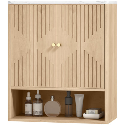 Bathroom wall cabinet with adjustable shelf