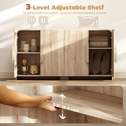 Aparador de cocina moderno con puertas de cierre suave