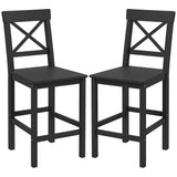 Counter Height Stools Set of 2 Farmhouse Style