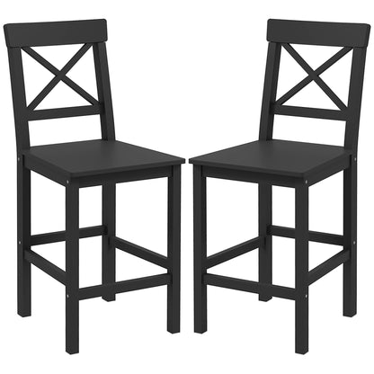 Counter Height Stools Set of 2 Farmhouse Style