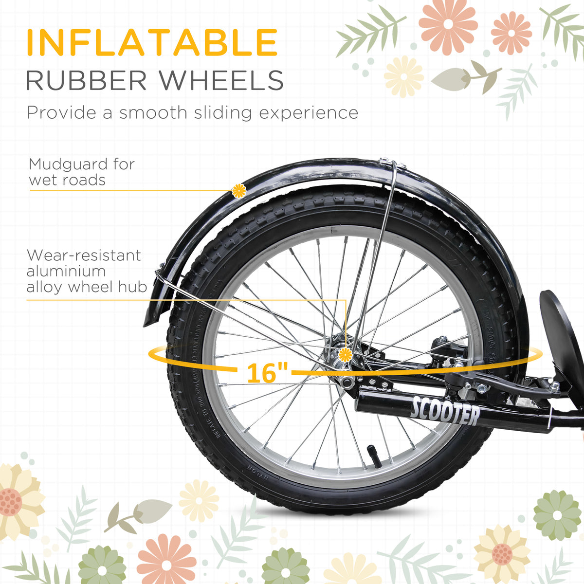 Patinete para niños con manillar ajustable
