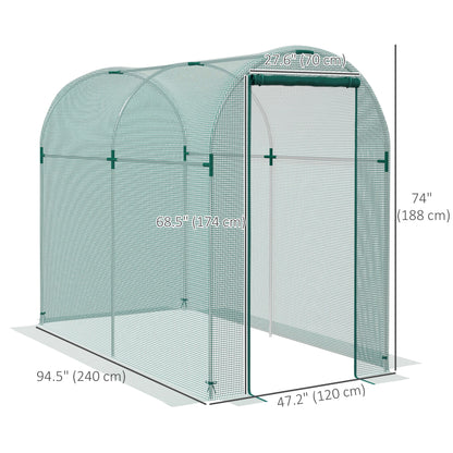 Galvanized Steel Protection Cage 120x240cm with Zippered Door