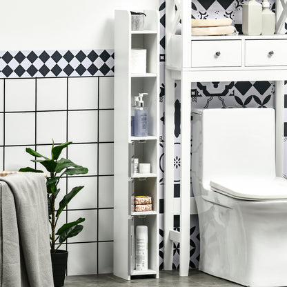 Armario de baño estrecho de pie