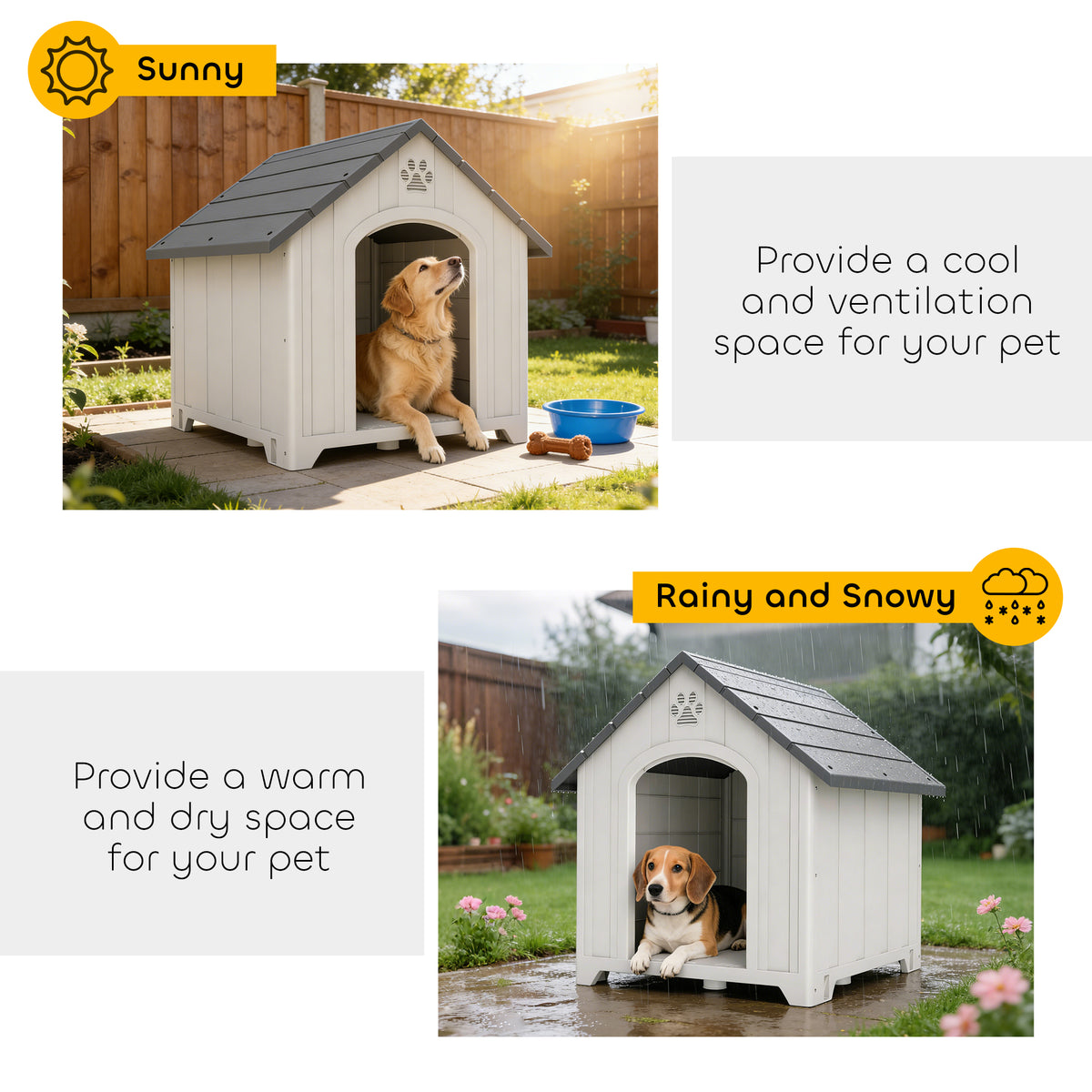 Large Waterproof Dog House Outdoor