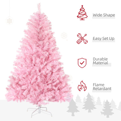 Pink artificial Christmas tree