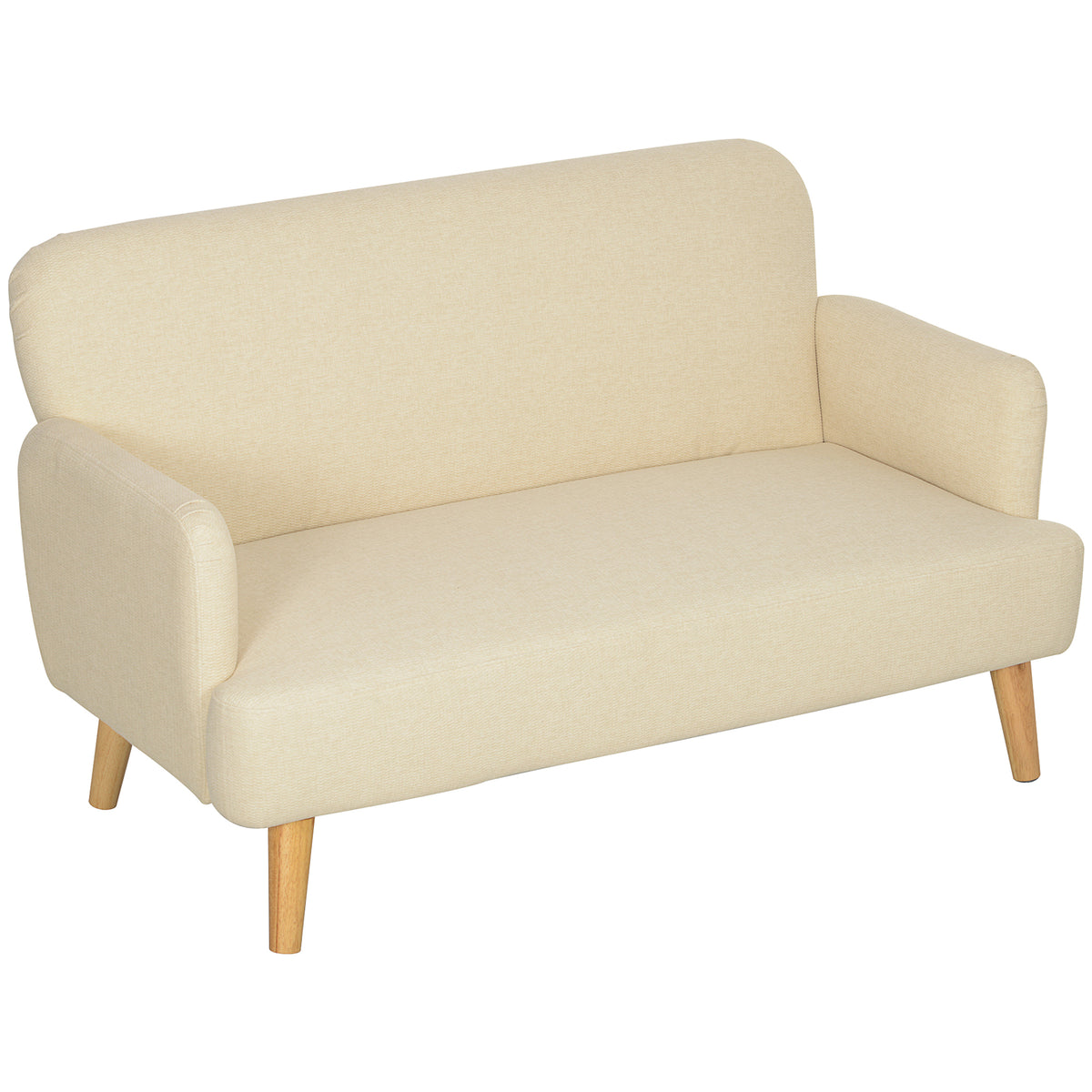 Loveseat 2 Seater Velvet Feel Fabric Thick Padding