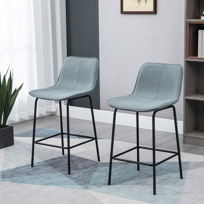 Upholstered counter height bar stools set of 2
