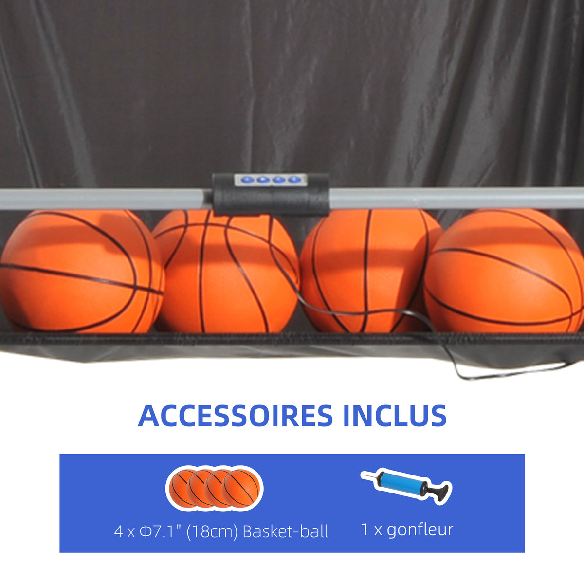 Foldable Two Player Arcade Basketball System