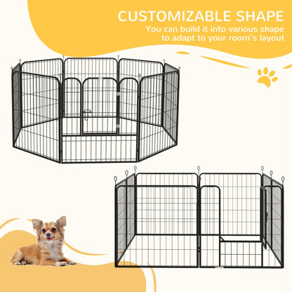 8 Panel Metal Foldable Pet Playpen