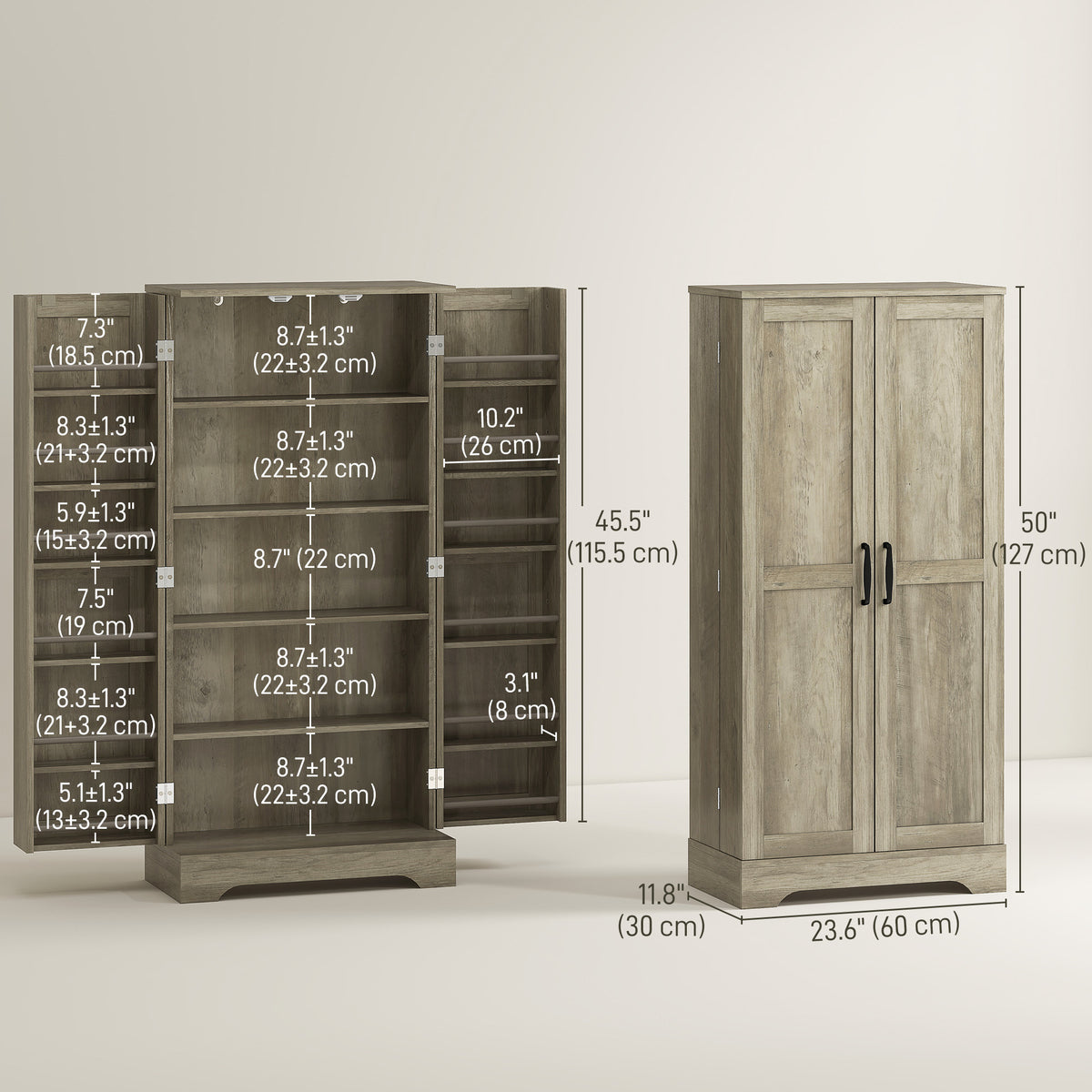Armario de cocina estilo campestre 127 cm